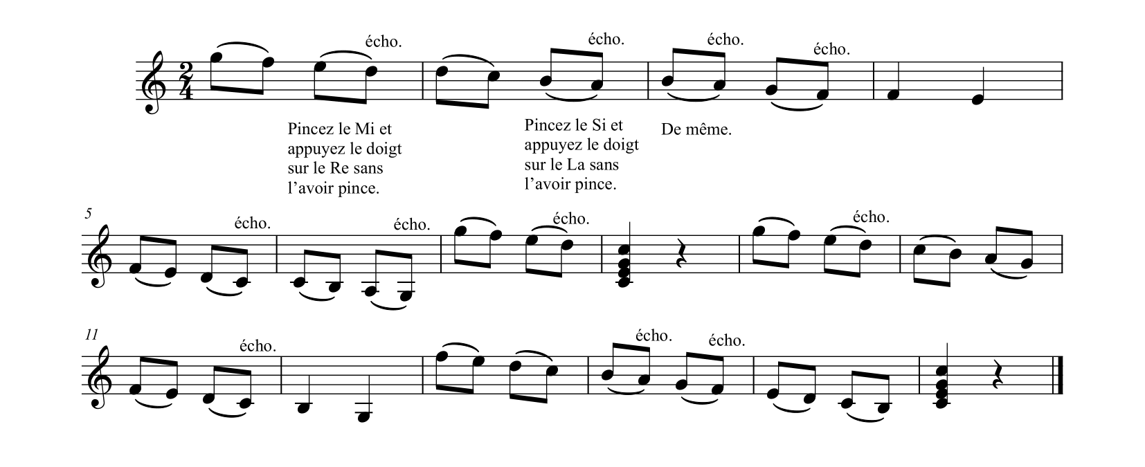F. カルり「ギターのための完全な教則本Op.27」34ページ例1