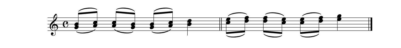 F. カルり「ギターのための完全な教則本Op.27」36ページ例2